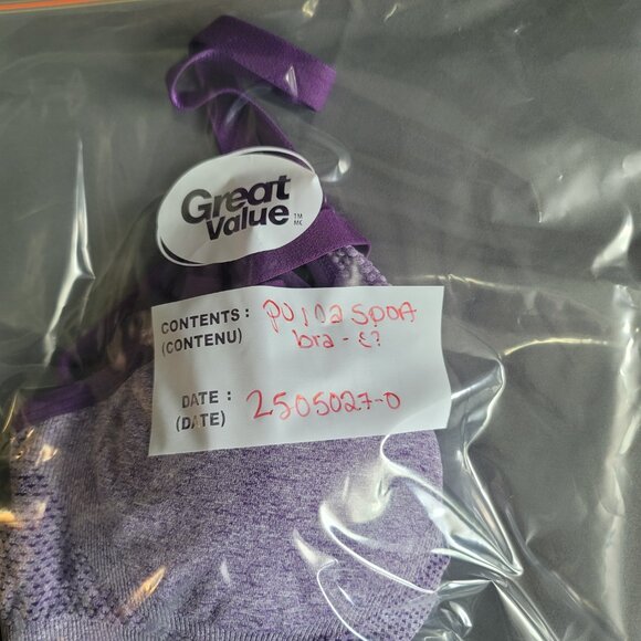 Puma Sports Bra Womens S Purple Racerback Light Support Athletic Activewear Yoga - Picture 7 of 7